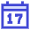 Date 17 Calendar Icon from Sharp Duo Set