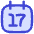 Date 17 Calendar Icon from Flex Duo Set