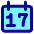 Date 17 Calendar Icon from Core Pop Set
