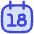 Date 18 Calendar Icon from Flex Duo Set