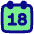 Date 18 Calendar Icon from Plump Pop Set
