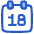 Date 18 Calendar Icon from Plump Duo Set