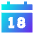 Date 18 Calendar Icon from Sharp Gradient Set