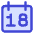 Date 18 Calendar Icon from Core Duo Set