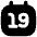 Date 19 Calendar Icon from Flex Solid Set