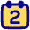 Date 2 Calendar Icon from Plump Pop Set