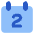 Date 2 Calendar Icon from Core Flat Set