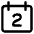 Date 2 Calendar Icon from Core Line Set
