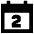 Date 2 Calendar Icon from Sharp Remix Set