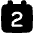 Date 2 Calendar Icon from Plump Solid Set