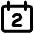 Date 2 Calendar Icon from Core Remix Set