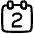 Date 2 Calendar Icon from Plump Line Set
