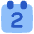 Date 2 Calendar Icon from Plump Flat Set