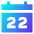 Date 22 Calendar Icon from Sharp Gradient Set