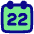 Date 22 Calendar Icon from Plump Pop Set