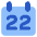 Date 22 Calendar Icon from Core Flat Set
