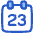 Date 23 Calendar Icon from Plump Duo Set