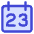 Date 23 Calendar Icon from Core Duo Set