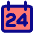 Date 24 Calendar Icon from Core Pop Set