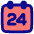 Date 24 Calendar Icon from Plump Pop Set