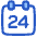 Date 24 Calendar Icon from Plump Duo Set