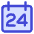 Date 24 Calendar Icon from Core Duo Set
