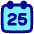 Date 25 Calendar Icon from Plump Pop Set