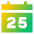 Date 25 Calendar Icon from Sharp Gradient Set