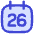 Date 26 Calendar Icon from Flex Duo Set