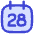 Date 28 Calendar Icon from Flex Duo Set