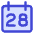 Date 28 Calendar Icon from Core Duo Set