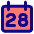 Date 28 Calendar Icon from Core Pop Set