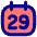Date 29 Calendar Icon from Flex Pop Set