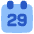 Date 29 Calendar Icon from Plump Flat Set