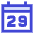 Date 29 Calendar Icon from Sharp Duo Set