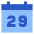 Date 29 Calendar Icon from Sharp Flat Set