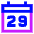 Date 29 Calendar Icon from Sharp Neon Set