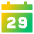 Date 29 Calendar Icon from Sharp Gradient Set