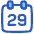 Date 29 Calendar Icon from Plump Duo Set