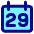 Date 29 Calendar Icon from Core Pop Set