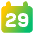 Date 29 Calendar Icon from Core Gradient Set