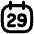 Date 29 Calendar Icon from Flex Remix Set