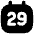 Date 29 Calendar Icon from Flex Solid Set