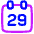 Date 29 Calendar Icon from Plump Neon Set