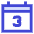 Date 3 Calendar Icon from Sharp Duo Set