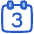 Date 3 Calendar Icon from Plump Duo Set