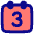 Date 3 Calendar Icon from Plump Pop Set