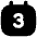 Date 3 Calendar Icon from Flex Solid Set