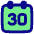 Date 30 Calendar Icon from Plump Pop Set