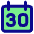 Date 30 Calendar Icon from Core Pop Set
